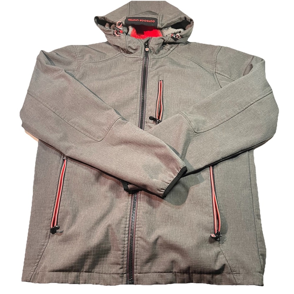 Outdoor United Mens Small Jacket Waffle Lined Water Resistant EUC‎